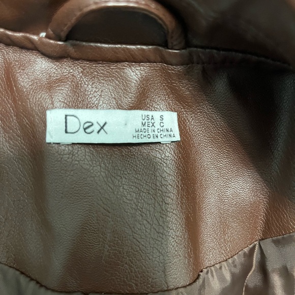 Dex Rich Brown Leather Jacket - Picture 4 of 4